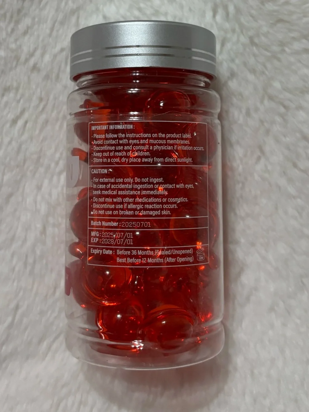 Hair vitamins oil red hair